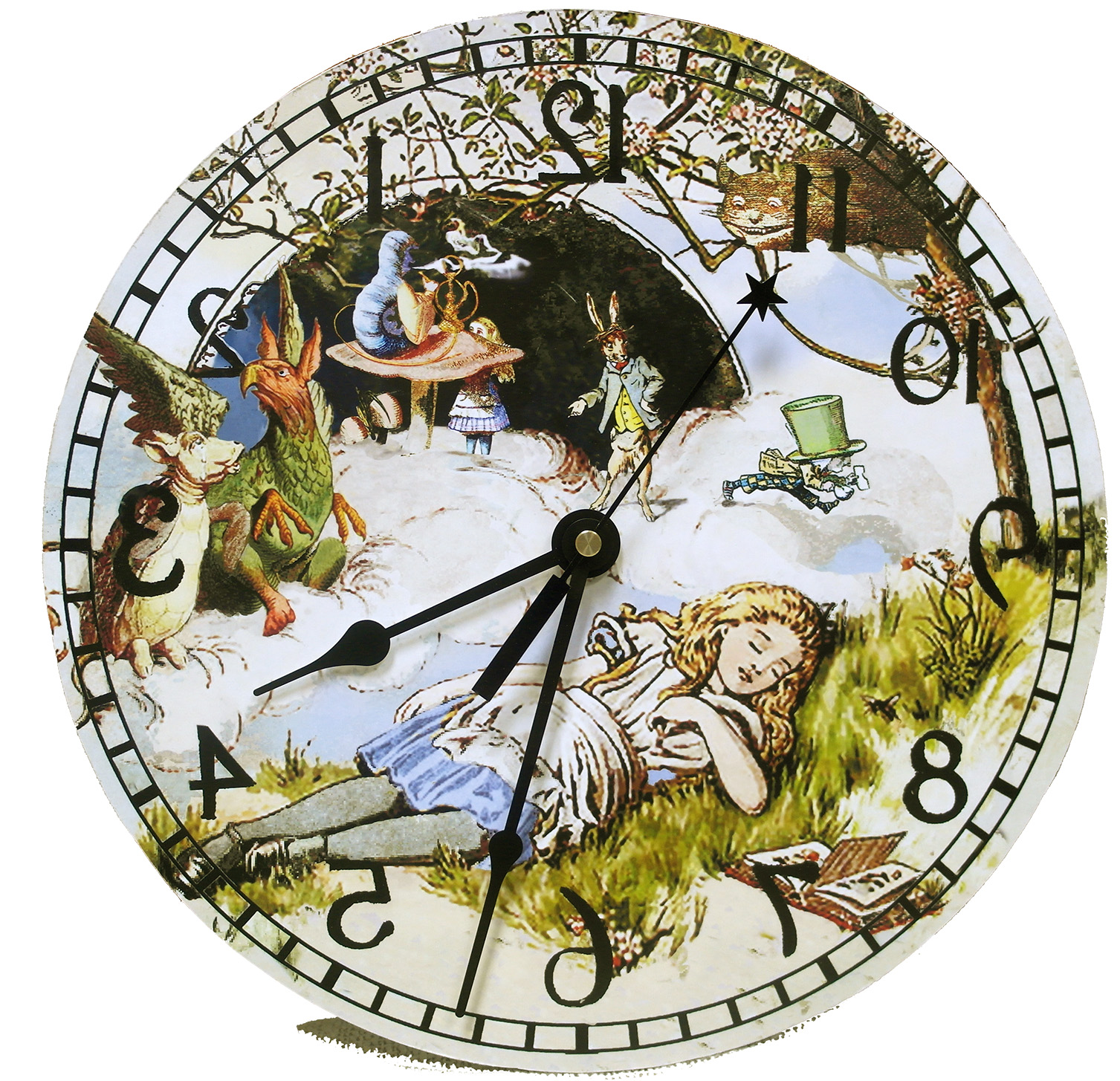 Alice's Dream Clock,, 3 SIZES $36.00 to $52.00 