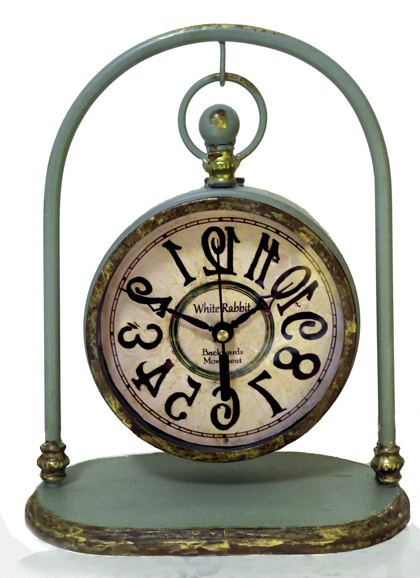 Mad Hatter's Pocket Watch Table Clock