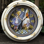 Alice in Wonderland Metal Clock