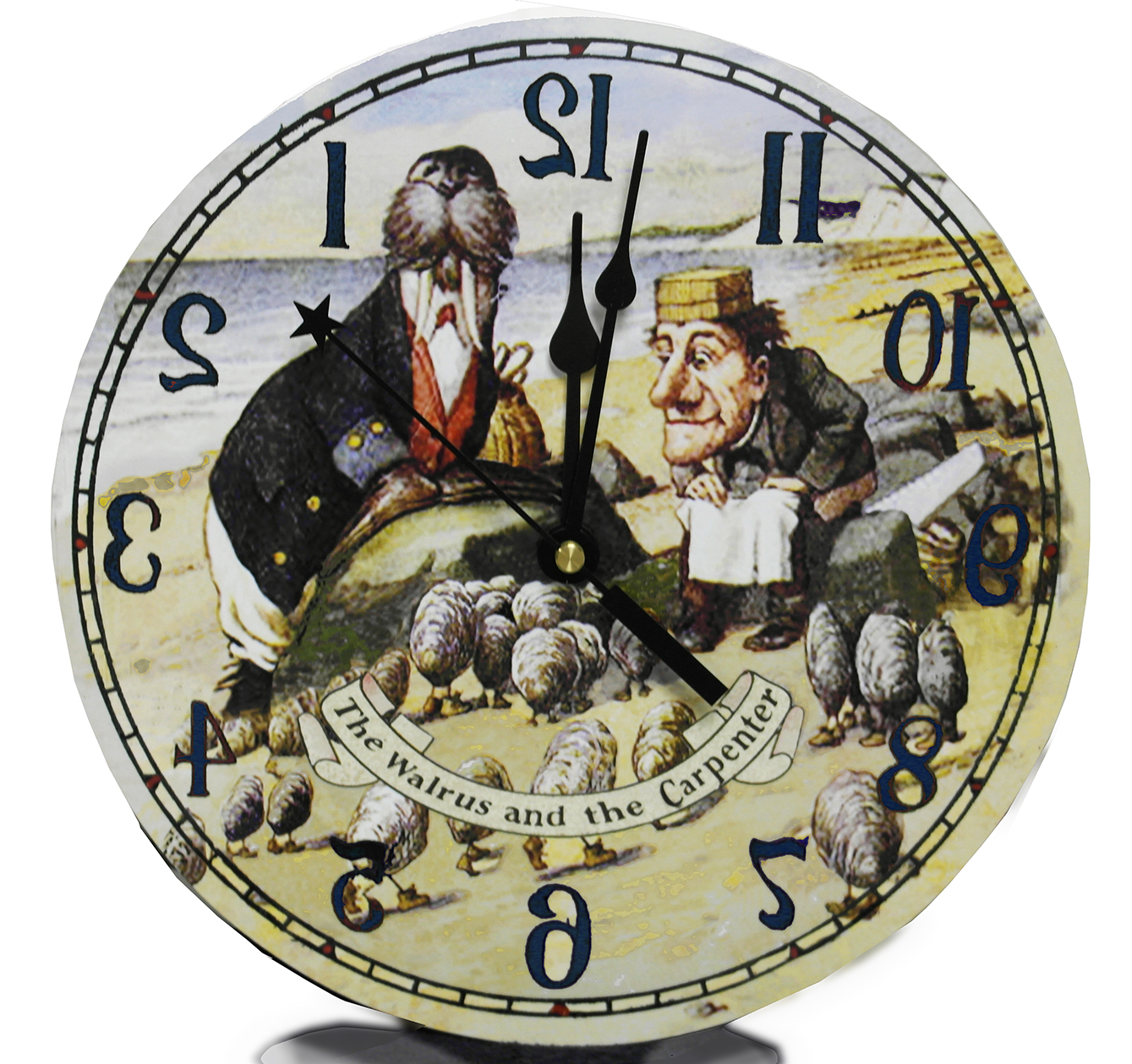 Walrus and Carpenter Clock, 3 sizes $36.00 to $52.00 (COPY)